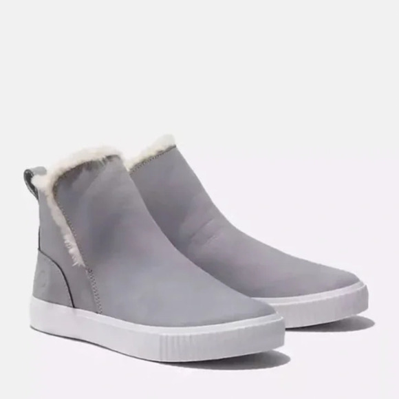 Timberland Cortina Valley Pull On Boots Womens Size 8 Shearling Lined‎ Leather - Picture 1 of 14